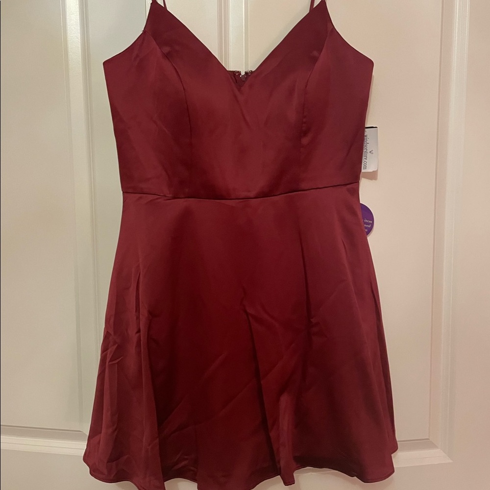 Dark Red Short Prom Dress!